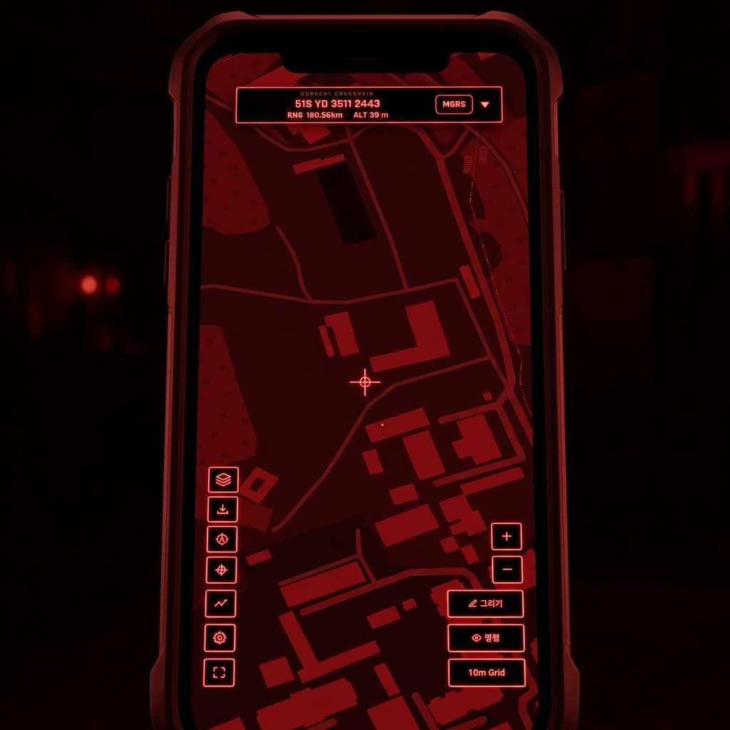 MilWatch Pro red night mode on Android